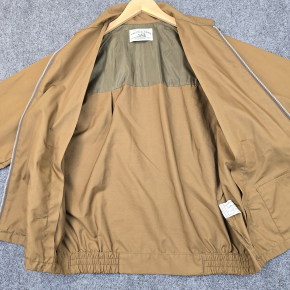 1950s Pacific Trail Sportswear Jacket Size‎ 42 Talon Zip Horse Logo Brown - Picture 8 of 14